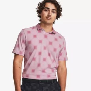 Under Armour X Curry Printed Polo Shirt Pink / Mauve XL